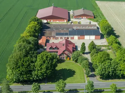 Luftbildaufnahme Hof