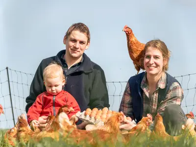 Timo und Sandra mit Tochter Elena