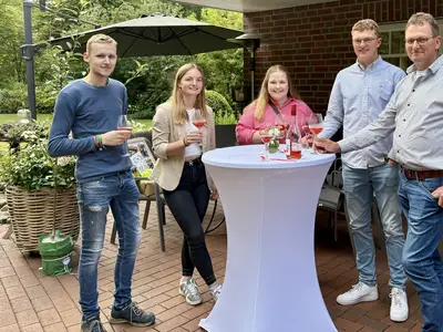 Feier zum Ende der Ausbildung