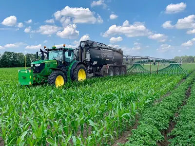 Gärreste in den Bestand fahren
