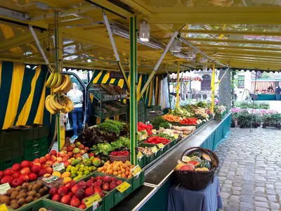 Unser Stand auf dem Wochenmarkt