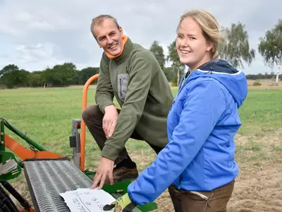 Abdrehen der Drillmaschine
