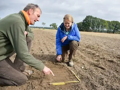 Kontrolle der Ablagetiefe