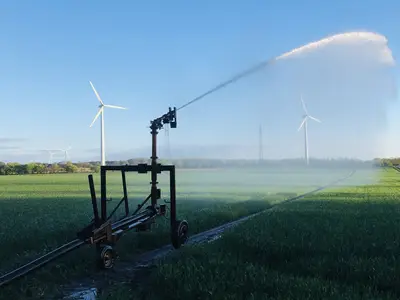 3/4 unserer Anbaufl&auml;che k&ouml;nnen wir beregnen