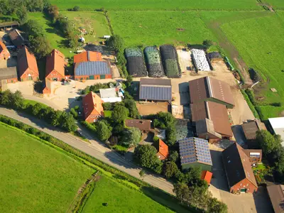 Luftbildaufnahme Hof