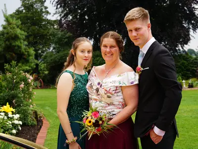 Doris Otten mit den "Kindern"