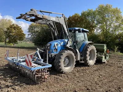 Herbstaussaat von Triticale-Erbsen-Gemenge
