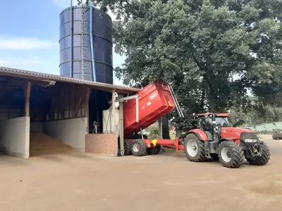 Getreide wird z.T. selber eingelagert