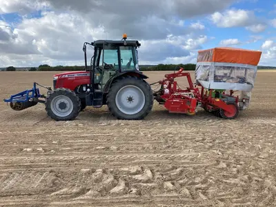 Aussaat mit der Drillkombination