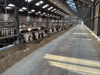 Rindermast auf Stroh