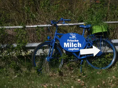 Frische Milch zapfen