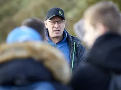 Jens Wischmann bei der Betriebsvorstellung