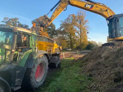 Bau an der Biogasanlage
